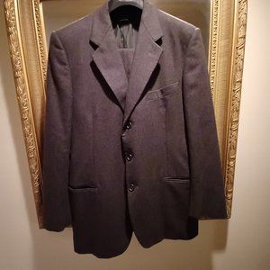 Mint Giorgio Armani Gray Flannel Wool and Cashmere Suit.  Size 42